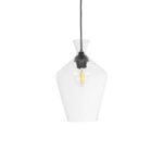 GLOBOSTAR® BALU 206-0040 Μοντέρνο Κρεμαστό Φωτιστικό Οροφής με Ντουί 1 x E27 AC 220-240V IP20 – Διάφανο – Μ20 x Π20 x Υ32cm