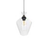 GLOBOSTAR® BALU 206-0040 Μοντέρνο Κρεμαστό Φωτιστικό Οροφής με Ντουί 1 x E27 AC 220-240V IP20 – Διάφανο – Μ20 x Π20 x Υ32cm