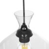 GLOBOSTAR® BALU 206-0040 Μοντέρνο Κρεμαστό Φωτιστικό Οροφής με Ντουί 1 x E27 AC 220-240V IP20 – Διάφανο – Μ20 x Π20 x Υ32cm