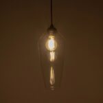 GLOBOSTAR® BALU 206-0041 Μοντέρνο Κρεμαστό Φωτιστικό Οροφής με Ντουί 1 x E27 AC 220-240V IP20 – Διάφανο – Μ15 x Π15 x Υ40cm