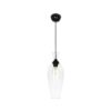 GLOBOSTAR® BALU 206-0041 Μοντέρνο Κρεμαστό Φωτιστικό Οροφής με Ντουί 1 x E27 AC 220-240V IP20 – Διάφανο – Μ15 x Π15 x Υ40cm