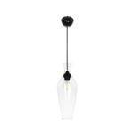 GLOBOSTAR® BALU 206-0041 Μοντέρνο Κρεμαστό Φωτιστικό Οροφής με Ντουί 1 x E27 AC 220-240V IP20 – Διάφανο – Μ15 x Π15 x Υ40cm