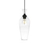 GLOBOSTAR® BALU 206-0041 Μοντέρνο Κρεμαστό Φωτιστικό Οροφής με Ντουί 1 x E27 AC 220-240V IP20 – Διάφανο – Μ15 x Π15 x Υ40cm