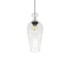 GLOBOSTAR® BALU 206-0041 Μοντέρνο Κρεμαστό Φωτιστικό Οροφής με Ντουί 1 x E27 AC 220-240V IP20 – Διάφανο – Μ15 x Π15 x Υ40cm