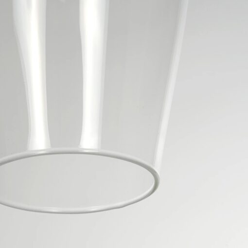 GLOBOSTAR® BALU 206-0041 Μοντέρνο Κρεμαστό Φωτιστικό Οροφής με Ντουί 1 x E27 AC 220-240V IP20 – Διάφανο – Μ15 x Π15 x Υ40cm