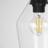GLOBOSTAR® BALU 206-0041 Μοντέρνο Κρεμαστό Φωτιστικό Οροφής με Ντουί 1 x E27 AC 220-240V IP20 – Διάφανο – Μ15 x Π15 x Υ40cm
