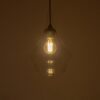GLOBOSTAR® BALU 206-0042 Μοντέρνο Κρεμαστό Φωτιστικό Οροφής με Ντουί 1 x E27 AC 220-240V IP20 – Διάφανο – Μ20 x Π20 x Υ31cm