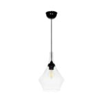 GLOBOSTAR® BALU 206-0042 Μοντέρνο Κρεμαστό Φωτιστικό Οροφής με Ντουί 1 x E27 AC 220-240V IP20 – Διάφανο – Μ20 x Π20 x Υ31cm