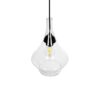 GLOBOSTAR® BALU 206-0042 Μοντέρνο Κρεμαστό Φωτιστικό Οροφής με Ντουί 1 x E27 AC 220-240V IP20 – Διάφανο – Μ20 x Π20 x Υ31cm