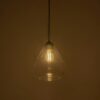 GLOBOSTAR® BALU 206-0043 Μοντέρνο Κρεμαστό Φωτιστικό Οροφής με Ντουί 1 x E27 AC 220-240V IP20 – Διάφανο – Μ20 x Π20 x Υ42cm