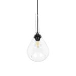 GLOBOSTAR® BALU 206-0043 Μοντέρνο Κρεμαστό Φωτιστικό Οροφής με Ντουί 1 x E27 AC 220-240V IP20 – Διάφανο – Μ20 x Π20 x Υ42cm