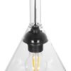 GLOBOSTAR® BALU 206-0043 Μοντέρνο Κρεμαστό Φωτιστικό Οροφής με Ντουί 1 x E27 AC 220-240V IP20 – Διάφανο – Μ20 x Π20 x Υ42cm