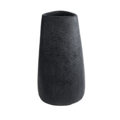 Alternative view of GloboStar® Artificial Garden CHLOE 20709 Επιδαπέδιο Πολυεστερικό Τσιμεντένιο Κασπώ Γλάστρα - Flower Pot Μαύρο Μ45 x Π49 x Υ90cm