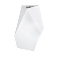 Alternative view of GloboStar® Artificial Garden ALBEROBELLO 20738 Επιδαπέδιο Πολυεστερικό Τσιμεντένιο Κασπώ Γλάστρα - Flower Pot Λευκό Μ58 x Π30 x Υ90cm