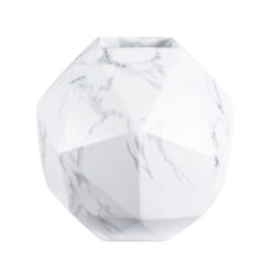 Alternative view of GloboStar® Artificial Garden BRIXTON 20783 Επιδαπέδιο Πολυεστερικό Τσιμεντένιο Κασπώ Γλάστρα - Flower Pot Λευκό Μ38 x Π38 x Υ38cm