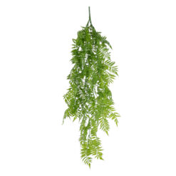 Alternative view of GloboStar® Artificial Garden HANGING FERN 20853 Τεχνητό Διακοσμητικό Κρεμαστό Φυτό Φτέρη Μ30 x Π14 x Υ85cm