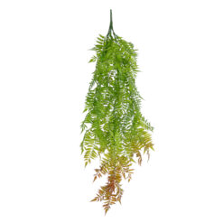 Alternative view of GloboStar® Artificial Garden HANGING FERN 20854 Τεχνητό Διακοσμητικό Κρεμαστό Φυτό Φτέρη Μ30 x Π14 x Υ85cm