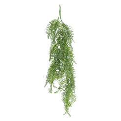 Alternative view of GloboStar® Artificial Garden HANGING FERN 20861 Τεχνητό Διακοσμητικό Κρεμαστό Φυτό Φτέρη Μ28 x Π15 x Υ90cm