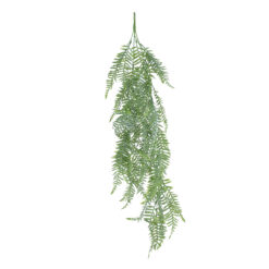 Alternative view of GloboStar® Artificial Garden HANGING FERN 20863 Τεχνητό Διακοσμητικό Κρεμαστό Φυτό Φτέρη Μ28 x Π15 x Υ90cm
