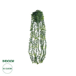 GloboStar® Artificial Garden HANGING MILAN GRASS 20866 Τεχνητό Κρεμαστό Διακοσμητικό Φυτό Milan Grass Φ18 x Y60cm