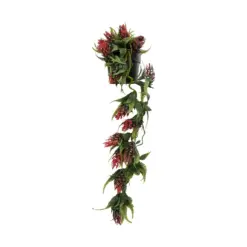 Alternative view of GloboStar® Artificial Garden HANGING RED PINE CONE 20869 Τεχνητό Κρεμαστό Διακοσμητικό Φυτό Κόκκινο Κουκουνάρι Μ17 x Π17 x Υ50cm