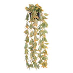 Alternative view of GloboStar® Artificial Garden HANGING POMELO LEAF 20871 - Τεχνητό Κρεμαστό Διακοσμητικό Φυτό Φύλλο Πομέλο  Φ17 x Y50cm