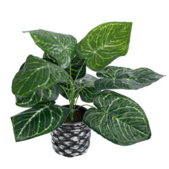 Alternative view of GloboStar® Artificial Garden ANTHURIUM 20892 Τεχνητό Διακοσμητικό Φυτό Ανθούριο Φ40 x Υ33cm
