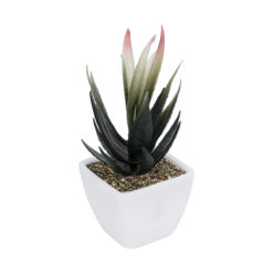 Alternative view of GloboStar® Artificial Garden SUCCULENT ALOE POTTED PLANT 20974 Διακοσμητικό Φυτό Αλόης Φ7 x Υ14cm