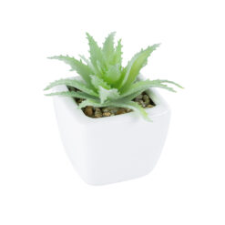 Alternative view of GloboStar® Artificial Garden SUCCULENT ALOE LOTUS PLANT 20976 Διακοσμητικό Φυτό Παχύφυτο Λωτός Αλόης Φ8 x Υ8cm