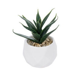 Alternative view of GloboStar® Artificial Garden SUCCULENT ALOE POTTED PLANT 20992 Διακοσμητικό Φυτό Αλόη Φ8 x Υ12cm