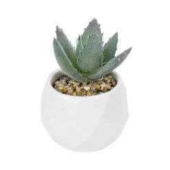 Alternative view of GloboStar® Artificial Garden SUCCULENT ALOE POTTED PLANT 20999 Διακοσμητικό Φυτό Αλόη  Φ7 x Υ9cm