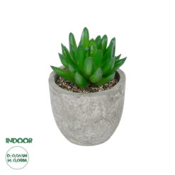 GloboStar® Artificial Garden SUCCULENT SEDEVERIA POTTED PLANT 21019 Διακοσμητικό Φυτό Σεδεβέρια Φ6,5 x Υ9cm