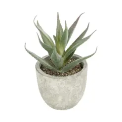 Alternative view of GloboStar® Artificial Garden SUCCULENT ALOE 21022 Τεχνητό Διακοσμητικό Φυτό Αλόη Μ6 x Π6 x Υ12cm