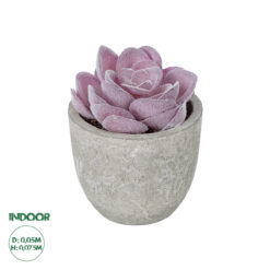 GloboStar® Artificial Garden SUCCULENT SEDEVERIA POTTED PLANT 21028 Διακοσμητικό Φυτό Σεδεβέρια Φ5x Υ11cm