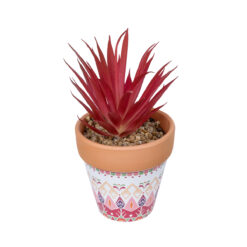 Alternative view of GloboStar® Artificial Garden AIR PLANT NEOPHYTUM POTTED PLANT 21042 Διακοσμητικό Φυτό Νεόφυτο Φ12 x Υ15cm