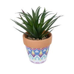Alternative view of GloboStar® Artificial Garden SUCCULENT SANSEVIERIA POTTED PLANT 21047 Διακοσμητικό Φυτό Σανσεβιέρια  Φ16x Υ20cm