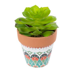 Alternative view of GloboStar® Artificial Garden SUCCULENT ECHEVERIA 21049 Διακοσμητικό Φυτό Παχύφυτο Εχεβέρια Υ14cm