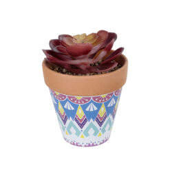 Alternative view of GloboStar® Artificial Garden SUCCULENT ECHEVERIA POTTED PLANT 21050 Διακοσμητικό Φυτό Εχεβέρια Φ10 x Υ13cm
