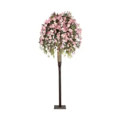 Alternative view of GloboStar® Artificial Garden ROSES TREE 21068 Τεχνητό Διακοσμητικό Δέντρο Τριανταφυλλιά Μ110 x Π110 x Υ240cm