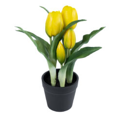 Alternative view of GloboStar® Artificial Garden YELLOW TULIP 21093 Διακοσμητικό Φυτό Κίτρινη Τουλίπα Υ23cm