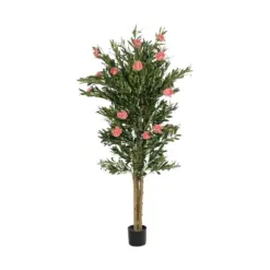 Alternative view of GloboStar® Artificial Garden PINK PEONY 21097 Τεχνητό Διακοσμητικό Δέντρο Παιώνια Μ80 x Π70 x Υ160cm