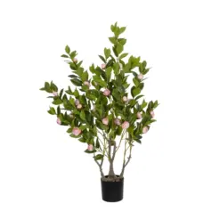 Alternative view of GloboStar® Artificial Garden CAMELIA 21115 Τεχνητό Διακοσμητικό Δέντρο Καμέλια Μ50 x Π30 x Υ90cm