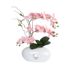Alternative view of GloboStar® Artificial Garden PINK ORCHID 21126 Διακοσμητικό Φυτό Ροζ Ορχιδέα Υ42cm