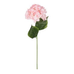 Alternative view of GloboStar® Artificial Garden PINK HYDRANGEA BRANCH 21143 Τεχνητό Διακοσμητικό Κλαδί Ροζ Ορτανσία Y73cm