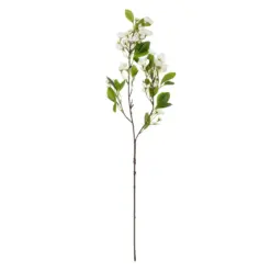 Alternative view of GloboStar® Artificial Garden WHITE JASMINE BRANCH 21145 Τεχνητό Διακοσμητικό Κλαδί Λευκό Γιασεμί Y80cm