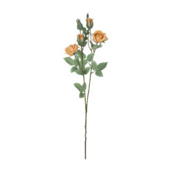 Alternative view of GloboStar® Artificial Garden SALMON ROSE BRANCH 21149 Τεχνητό Διακοσμητικό Κλαδί Σαμπανιζέ Τριαντάφυλλο Y65cm