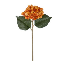 Alternative view of GloboStar® Artificial Garden ORANGE HYDRANGEA BRANCH 21179 Τεχνητό Διακοσμητικό Κλαδί Ορτανσίας Πορτοκαλί  Y47cm