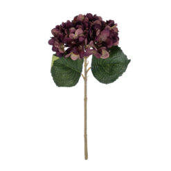 Alternative view of GloboStar® Artificial Garden DARK RED HYDRANGEA BRANCH 21180 Τεχνητό Διακοσμητικό Κλαδί Ορτανσίας Βαθύ Κόκκινο  Y47cm