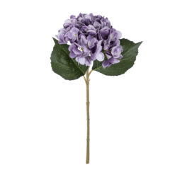 Alternative view of GloboStar® Artificial Garden PURPLE HYDRANGEA BRANCH 21181 Τεχνητό Διακοσμητικό Κλαδί Ορτανσίας Βαθύ Μωβ  Y47cm