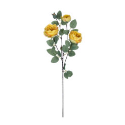 Alternative view of GloboStar® Artificial Garden YELLOW CLIMBING ROSE BRANCH 21186 Τεχνητό Διακοσμητικό Κλαδί Τριαντάφυλλο Κίτρινο Y70cm
